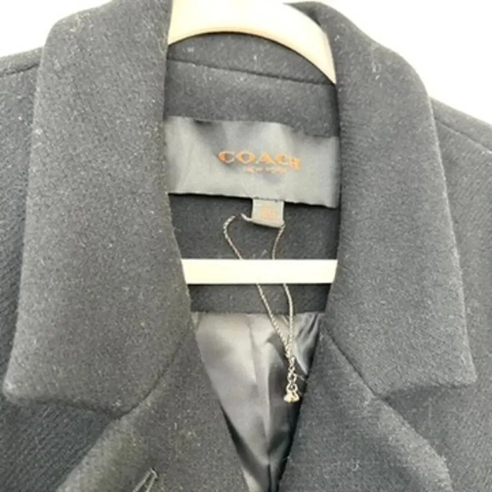 Coach black wool